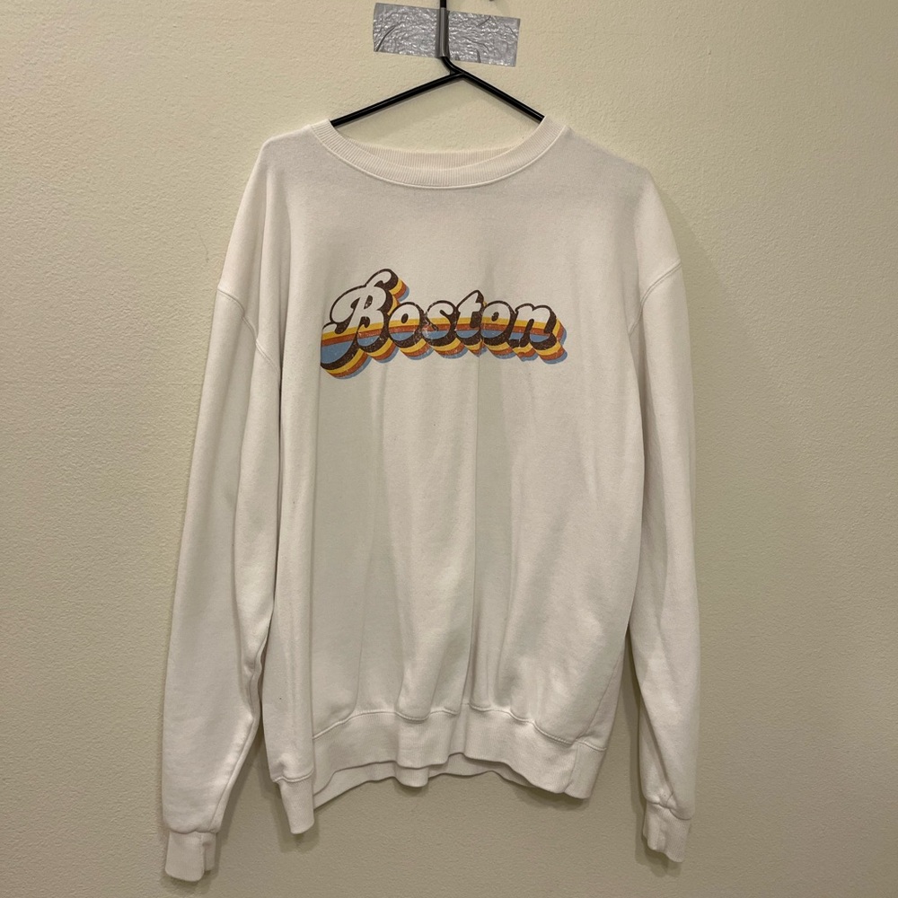 White Graphic Sweatshirt